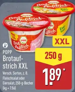 Aldi Nord POPP Brotaufstrich XXL Angebot