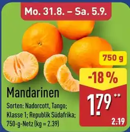Aldi Nord Mandarinen Angebot