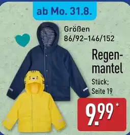 Aldi Nord Regenmantel Angebot