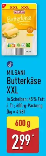 Aldi Nord MILSANI Butterkäse XXL Angebot