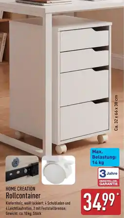 Aldi Nord HOME CREATION Rollcontainer Angebot