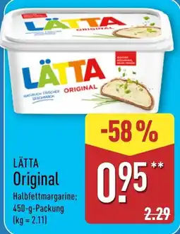 Aldi Nord LÄTTA Original Halbfettmargarine Angebot