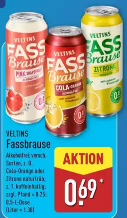 Aldi Nord VELTINS Fassbrause Angebot