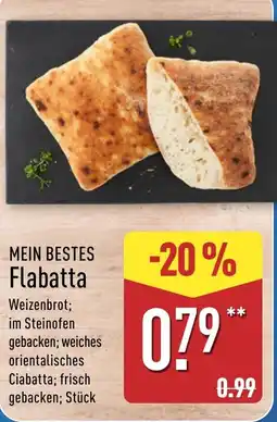 Aldi Nord MEIN BESTES Flabatta Angebot