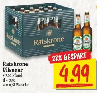 NP Discount Ratskrone Pilsener 20x0,5L Angebot