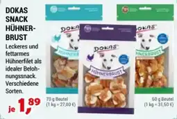 Zookauf DOKAS SNACK HÜHNERBRUST Angebot