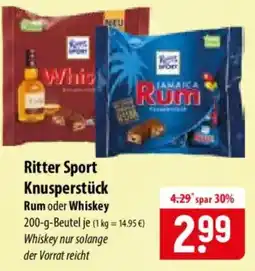 Famila Nord Ost Ritter Sport Knusperstück Rum oder Whiskey Angebot
