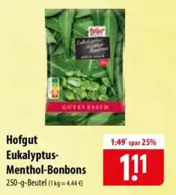 Famila Nord Ost Hofgut Eukalyptus-Menthol-Bonbons Angebot
