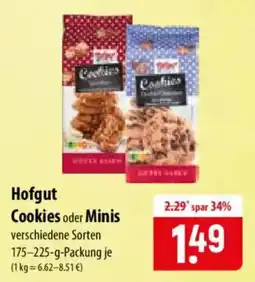 Famila Nord Ost Hofgut Cookies oder Minis Angebot