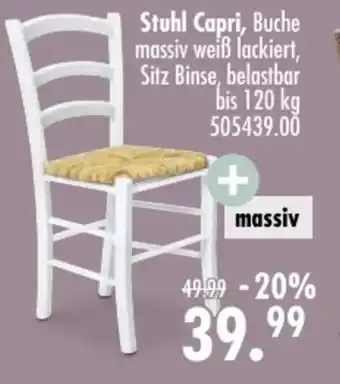 Möbel Boss Stuhl Capri Angebot