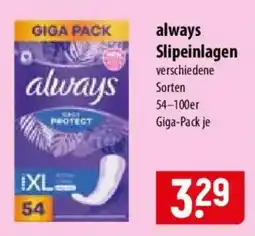 Famila Nord Ost always Slipeinlagen Angebot