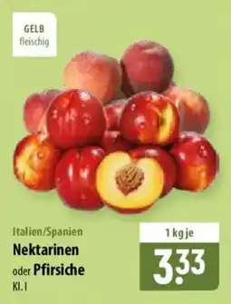 Famila Nord Ost Nektarinen oder Pfirsiche Angebot