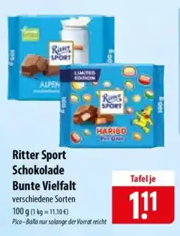 Famila Nord Ost Ritter Sport Schokolade Bunte Vielfalt Angebot