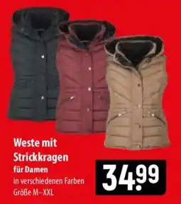Famila Nord Ost Weste mit Strickkragen für Damen Angebot
