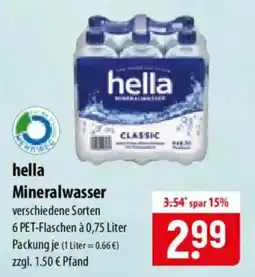 Famila Nord Ost hella Mineralwasser Classic Angebot