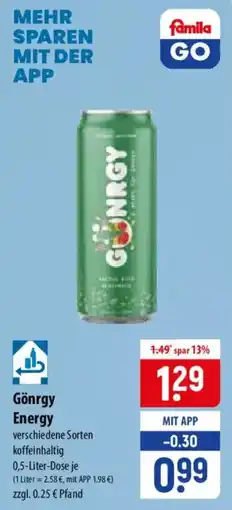 Famila Nord Ost Gönrgy Energy Angebot