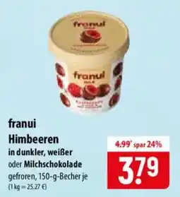 Famila Nord Ost franui Himbeeren in dunkler, weißer oder Milchschokolade Angebot