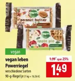 Famila Nord Ost vegan leben Powerriegel Angebot