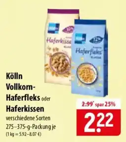 Famila Nord Ost Kölln Vollkorn-Haferfleks oder Haferkissen Angebot
