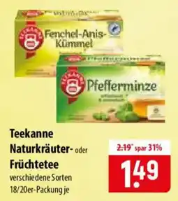 Famila Nord Ost Teekanne Naturkräuter- oder Früchtetee Angebot
