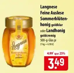 Famila Nord Ost Langnese Feine Auslese Sommerblütenhonig Angebot