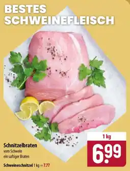 Famila Nord Ost Schnitzelbraten vom Schwein Angebot