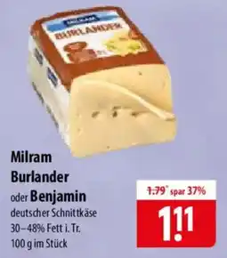 Famila Nord Ost Milram Burlander oder Benjamin Angebot