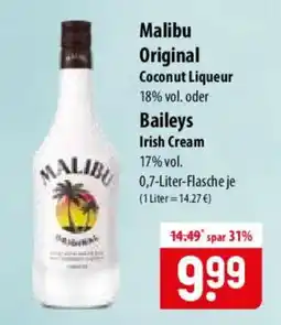 Famila Nord Ost Malibu Original Coconut Liqueur Angebot