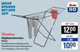 Famila Nord Ost metaltex Flügelwäschetrockner Vulcan Angebot