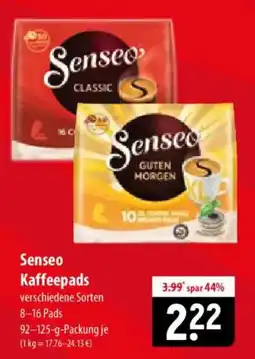 Famila Nord Ost Senseo Kaffee pads Angebot