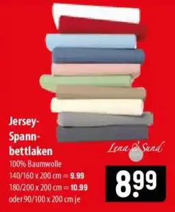 Famila Nord Ost Lena & Sund Jersey-Spannbettlaken Angebot