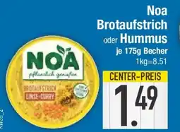 E-Center Noa Brotaufstrich oder Hummus Angebot