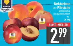E-Center EDEKA Herzstücke Nektarinen oder Pfirsiche Angebot