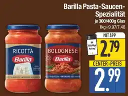 E-Center Barilla Pasta-Saucen-Spezialität Angebot