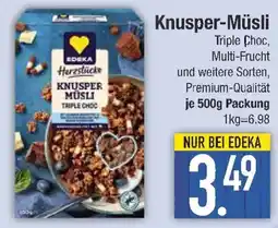 E-Center EDEKA Knusper-Müsli Triple Choc Angebot