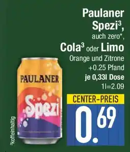 E-Center Paulaner Spezi Cola oder Limo Angebot