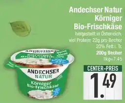 E-Center Andechser Natur Körniger Bio-Frischkäse Angebot