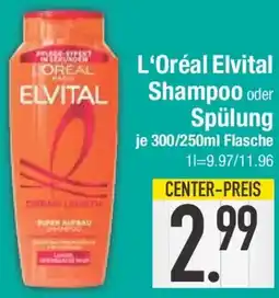 E-Center L'Oréal Elvital Shampoo oder Spülung Angebot
