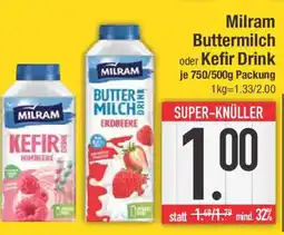 E-Center Milram Buttermilch oder Kefir Drink Angebot