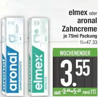 E-Center elmex oder aronal Zahncreme Angebot