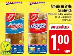 Edeka GUT&GUNSTIG American Style Sandwich Angebot