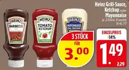 Edeka Heinz Grill-Sauce, Ketchup oder Mayonnaise Angebot