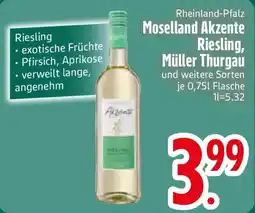 Edeka Moselland Akzente Riesling, Müller Thurgau Angebot
