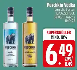 Edeka Puschkin Vodka Angebot