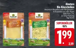 Edeka Alnatura Bio-Käsescheiben Angebot