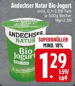 Edeka Andechser Natur Bio-Jogurt Angebot