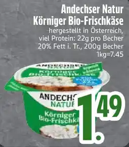 Edeka Andechser Natur Körniger Bio-Frischkäse Angebot