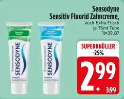 Edeka Sensodyne Sensitive Fluorid Zahncreme Angebot