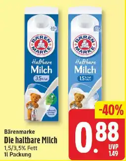 NP Discount Bärenmarke Haltbare Milch Angebot