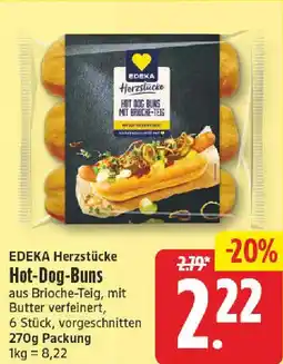 NP Discount EDEKA Herzstücke Hot-Dog-Buns Angebot